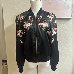 Like New! Bebe Floral Embroidered Jacket